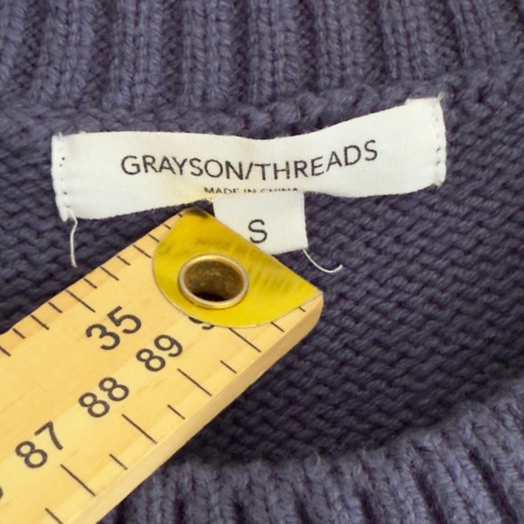 Cropped Teddy Bear Flag Sweater Grayson Threads Cute Knit Americana Style Value - Picture 4 of 7